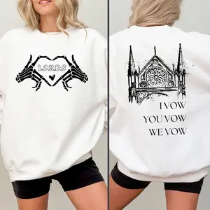 The LORDS Series Sweatshirt, Sinner, Sacrifice, Dark Romance Reader, Book Shirt, Bookish, Book Club, I Vow, You Vow, We Vow, Dark Romance, Skeleton Book Shirt