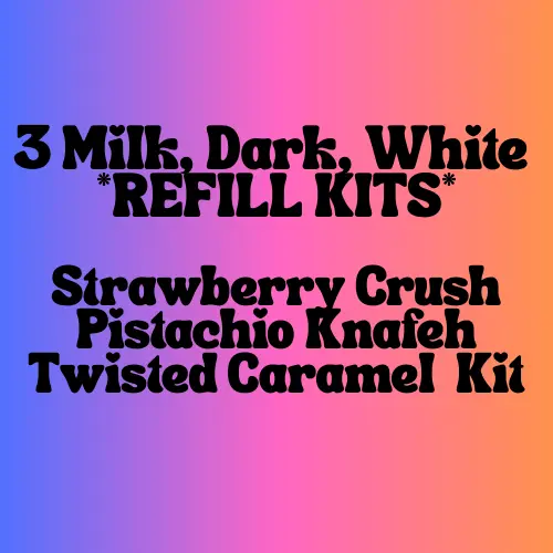 Milk, Dark, White - Strawberry, Dubai & Caramel