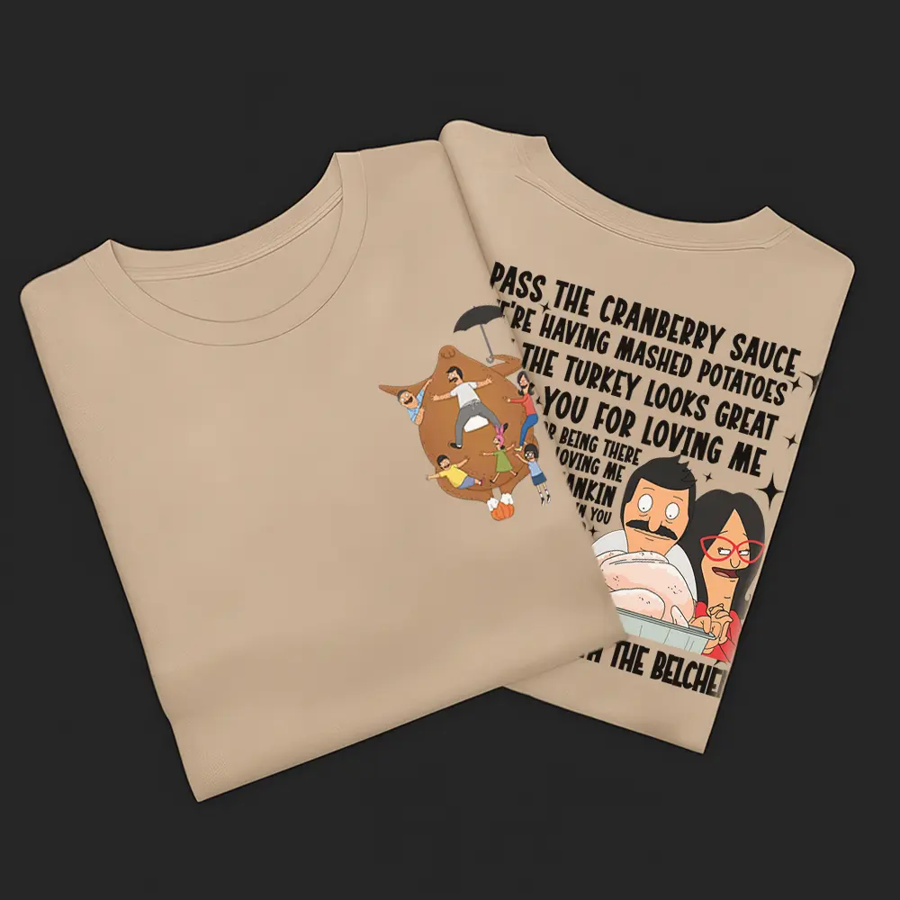 Thanksgiving Song T-Shirt, Fashion Cotton, Full Colors, Full Sizes, For Men, For Women.