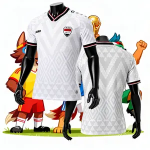 Iraq 2026 National Team Home White and Green Short-Sleeve Soccer Jerseys