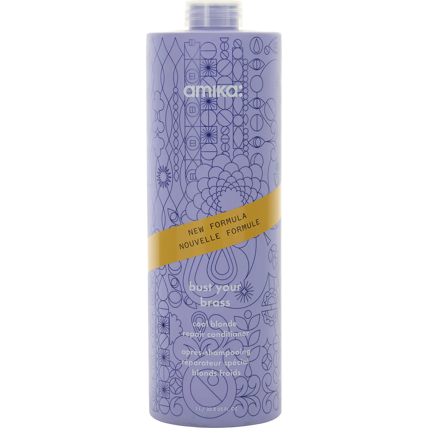 Amika By Amika Bust Your Brass Cool Blonde Conditioner For Unisex Amika By Amika Bust Your Brass Cool Blonde Conditioner For Unisex