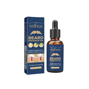 EELHOE Men's Beard Nourishing Essential Oil, Moisturizes Softens Adds Shine, Strengthens Beard Roots for Fuller Looking Beard