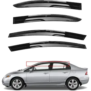Side Window Visor Vent Rain Guard Deflector Replacement for Civic Sedan 2006-2011