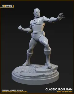 Classic Iron Man 40mm Miniature - MCP Proxy