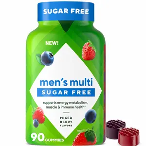 Sugar Free Men’s Daily Multivitamin Gummies, Energy Metabolism & Immune Support, 90 Count