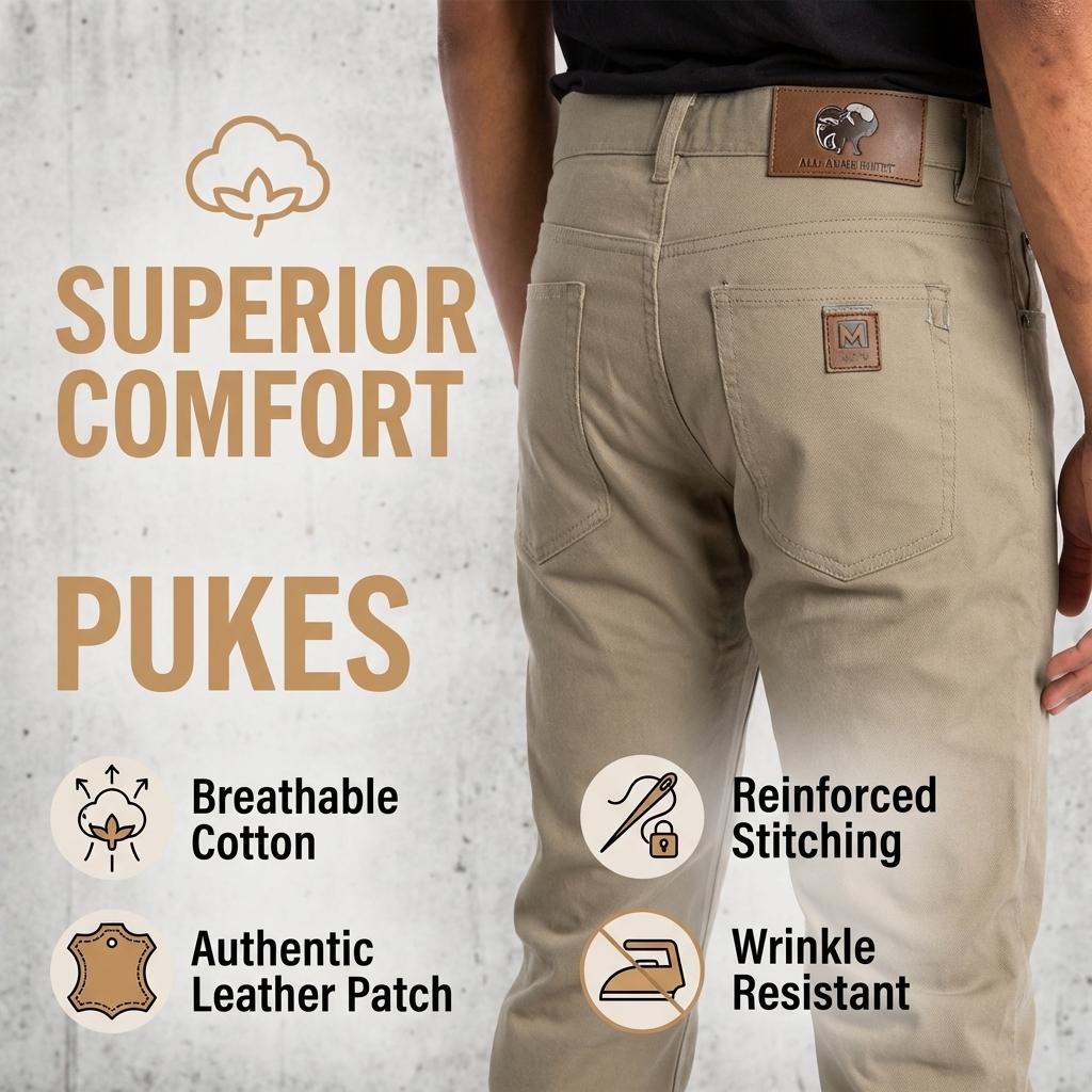 Corduroy 5 Pocket Jeans Khaki