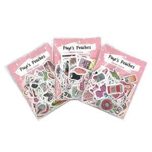 Page's Peaches Mini Sticker Pack | 100+ Mini Waterproof Stickers for Phone Case, Water Bottles, and Laptops