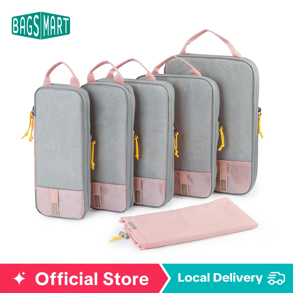BAGSMART Compression Packing Cubes for Suitcases - 6 Set Travel Organizer TikTokShopfalldealsforyou