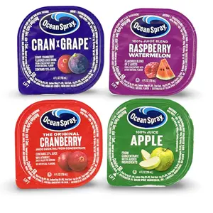 Ocean Spray Fruit Juice Individual Cups Flavors: Raspberry Watermelon, Apple, Cranberry and Cran-Grape, 24 Cups