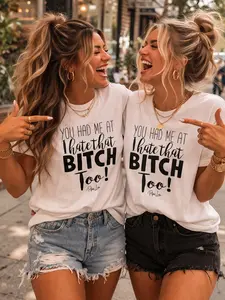 You Had Me At I Hate That B* Too Classic Tee 100% Ring Spun Cotton Soft Comfy Double Stitching Durability 100% Cotton