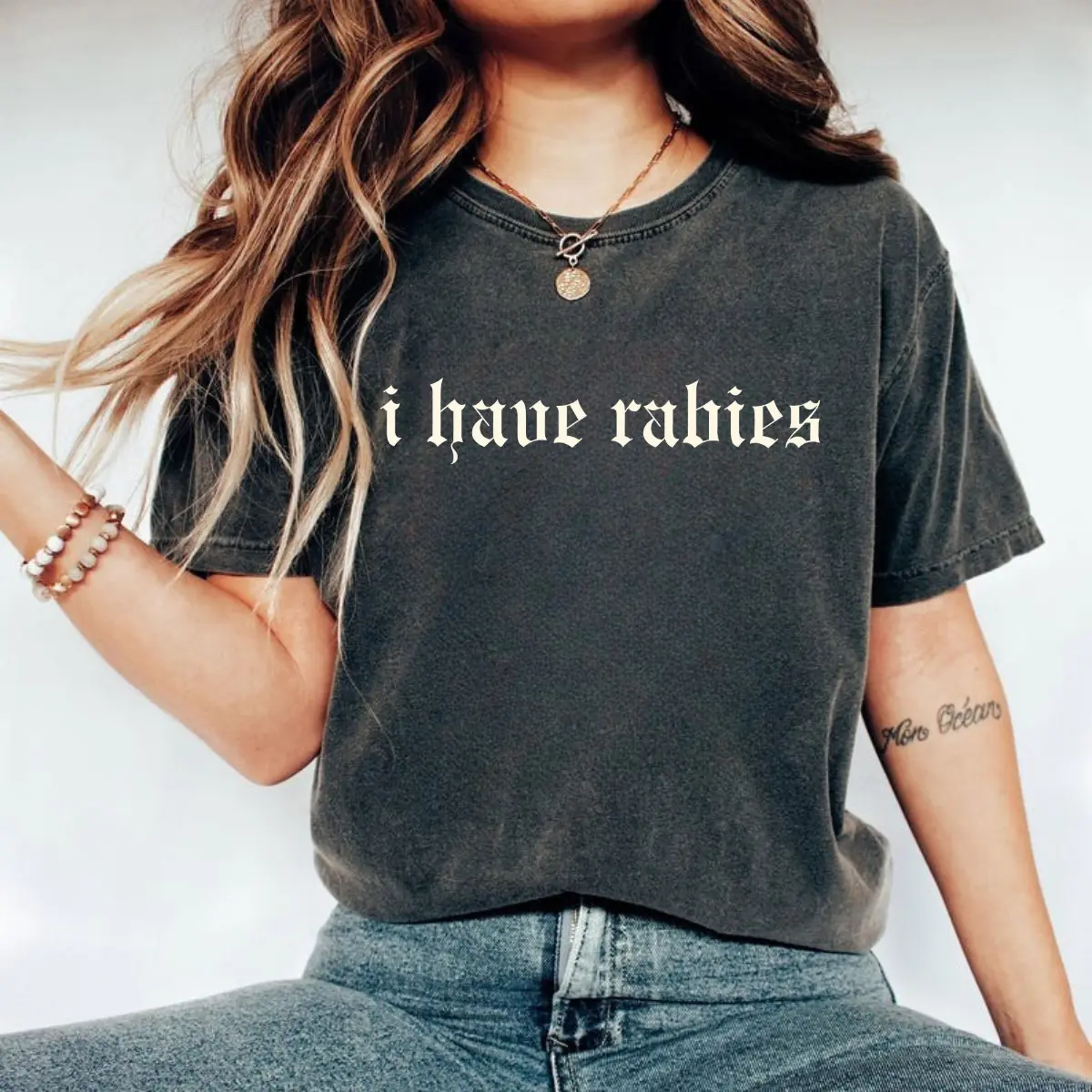Comfort Colors I Have Rabies Fun Shirt, Unhinged Shirts, Weird Gift for Friend/Sister, Dark Humor Tee, Gen Z Meme Tee