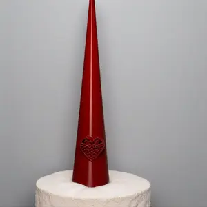 Red Heart Ring Cone 6 Inches Tall Fits Up to Size 14 Ideal for Displaying Your Collection Perfect for Collectors