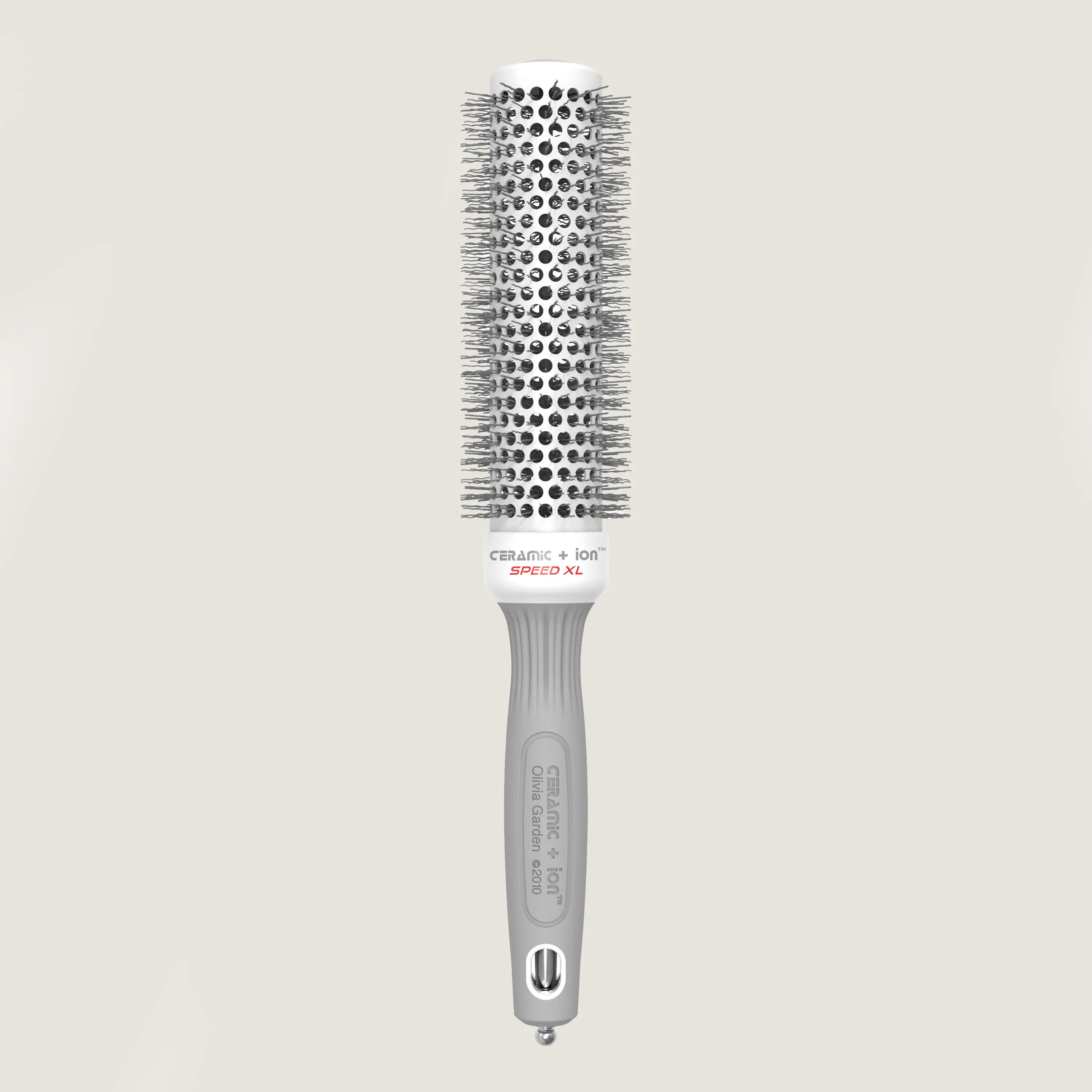 Olivia Garden Ceramic + Ion Speed XL Round Brush | Professional Blowout Brush | Faster Drying | Anti-Frizz | Salon Hair Brush Ceramic Volumizing Brush Thermal Blowout Brush
