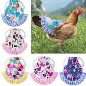 New Pet Chicken Vest with Elastic Lace, Suitable for Chickens, Ducks, And Geese. The Pattern Placement Is Random
