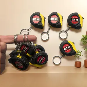 Tape Measure Keychain 91.44cm Dual-Scale Measuring Tape with Smooth Sliding Lock - Rubber-Coated for Durability and Drop Resistance, Perfect for Party Favors, Candy Bag Fillers, and Prizes (1/5/10pcs)