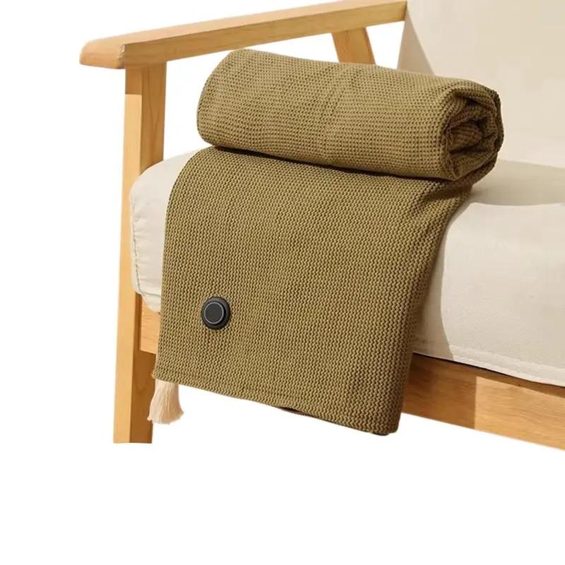 Washable Wearable USB Heating Blanket 3 Modes Foldable Electric Heating Pad Quickly Heating Zipper Closure Comfort Heated Ember