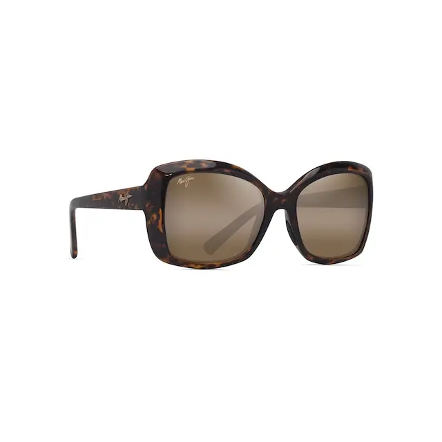 Maui Jim Orchid Sunglasses H735-10 Shiny Dark Havana Frame HCL Bronze Lenses