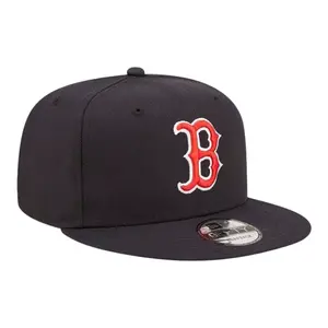 Blue Snapback Baseball Cap - Embroidered Brim Sports Collectible Headwear