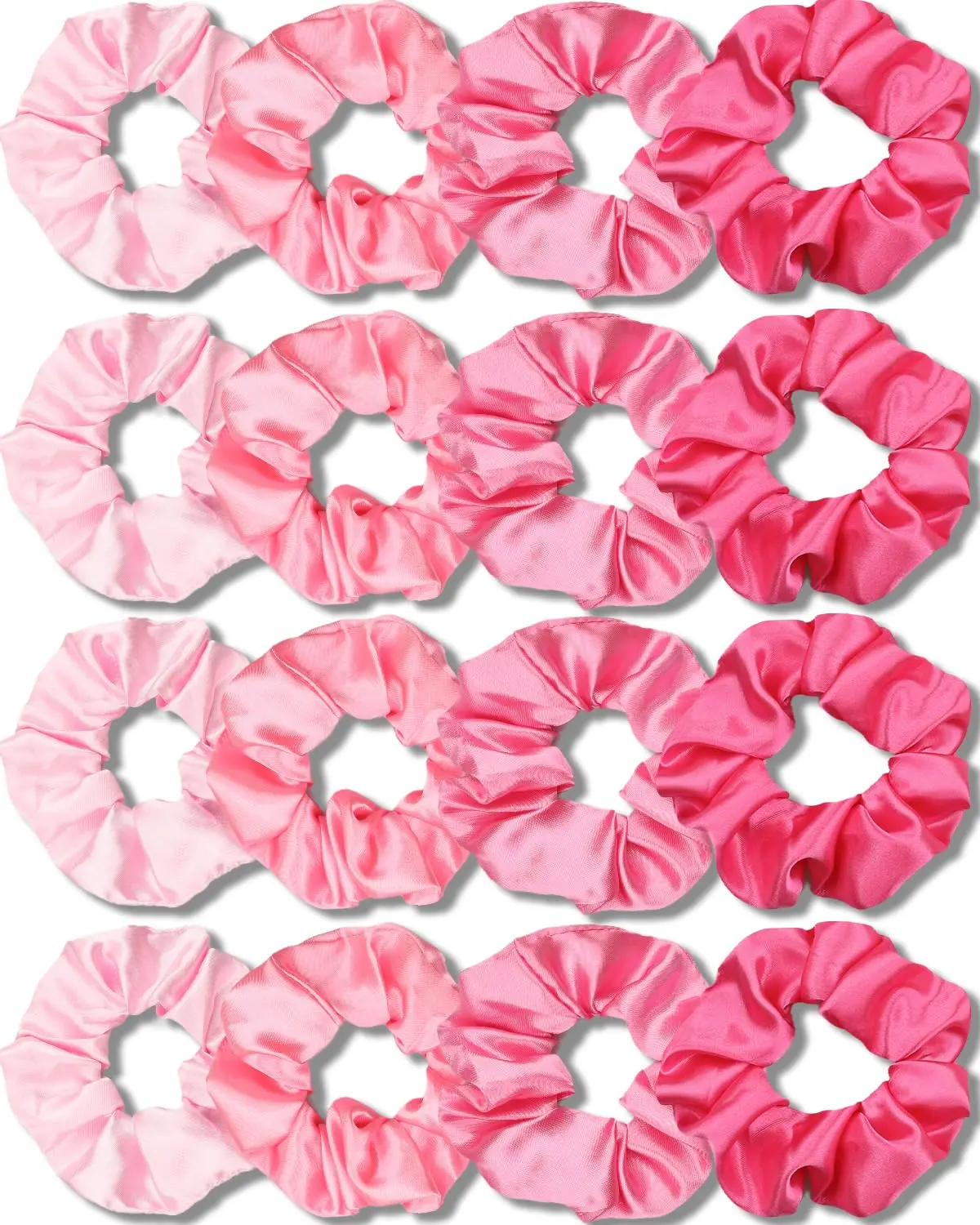 Halloween Fall Gift Satin Scrunchies for Girls, Soft Than Silk for Hair, Fashion Ties and Bands for Thin ,Thick Hair Styling, 16 Pack