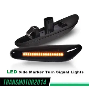 Fit For BMW E60 E82 E83 E90 E92 E46 Led Side Marker Turn Signal Lights Smoke New