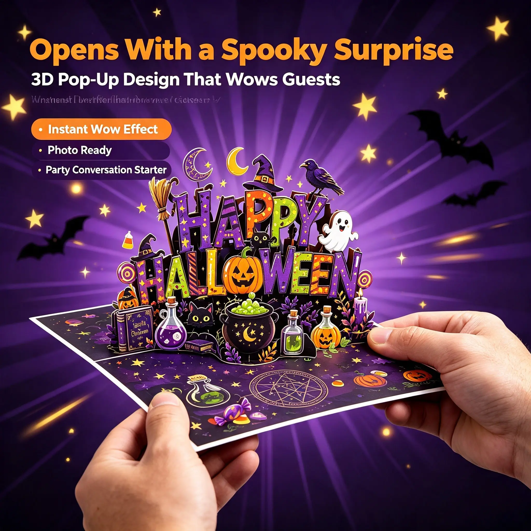 2026 3D Pop-Up Halloween Greeting Card - Spooky Beer Skull Skeleton Design, Horror Party Favor with Envelope, Office Stationery Trick-or-Treat Gift