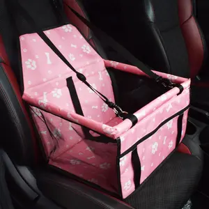[5-year warranty] Center Console Dog Car Seat, Portable Pet Car Seat with Safe Protective Hooks, Luxury Dog Car Seats for Small Dogs Includes Safety Leash and Storage Pocket for Pets Up to 9 lbs (Black)