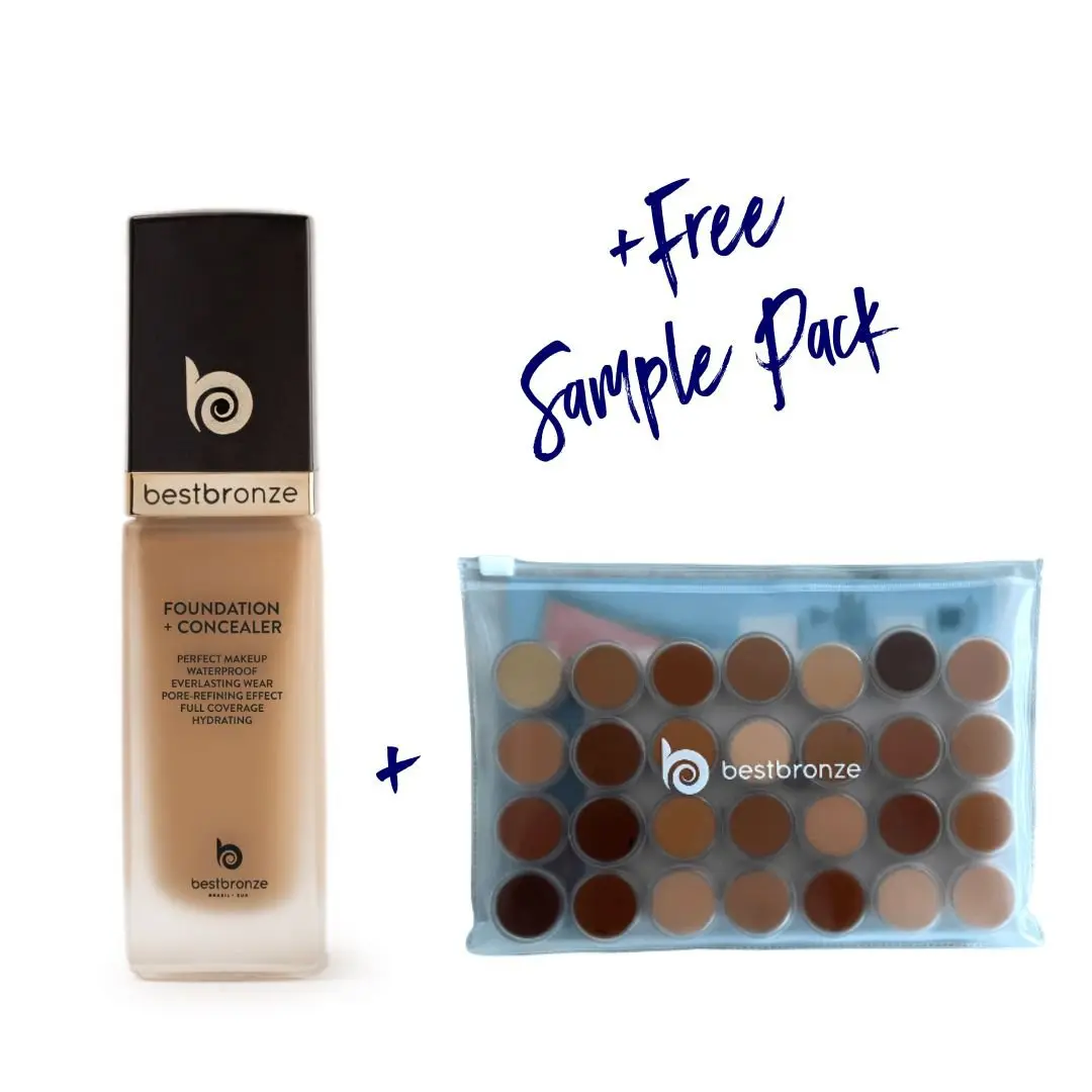 BB Face Foundation + Concealer + Free Sample Pack Bundle
