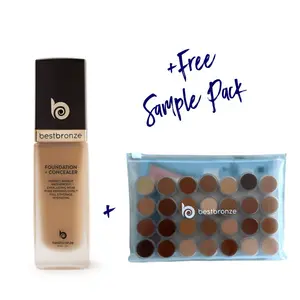 BB Face Foundation + Concealer + Free Sample Pack Bundle