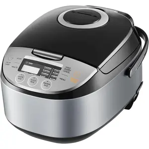 Rice Cooker 12 Cups Cooked/6 Cups Uncooked, Portable Non-Stick Rice Maker, Japanese Rice Cooker with Fuzzy Logic Technology, 24-Hour Timer Delay, 11 Presets, Steamer, Fast Rice Cooker, Grain Cooker, Black water