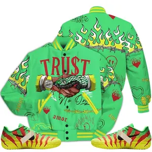 Ja 3 Jurassic Park Explorer Outfit Varsity Jacket, Snake Trust No One Drip Unisex T-Shirts To Match Sneakers Streetwear