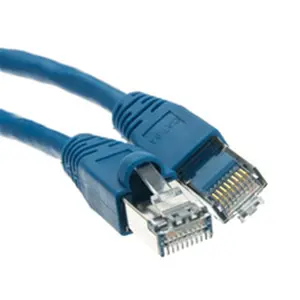 Cable Wholesale  75 ft. 500 mHz Shielded Cat6a Blue Ethernet Patch Cable, Snagless & Molded Boot