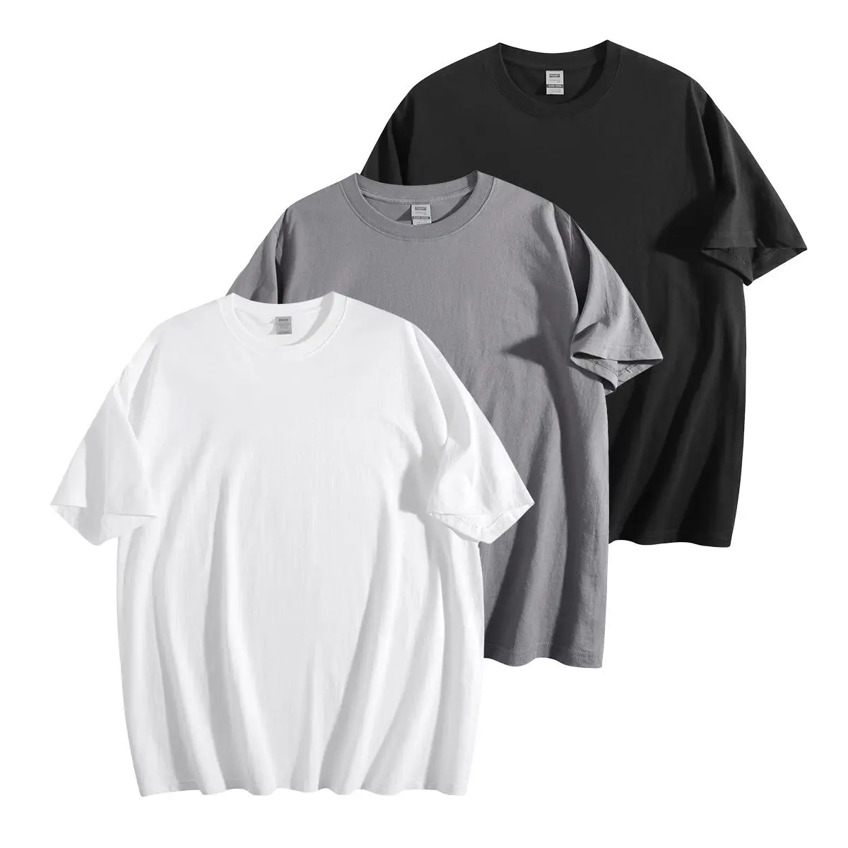 Men's Soft 100% Organic Cotton Tops, Short-Sleeve Crewneck T-Shirt, Breathable for Gym, Work & Layering, Valentines Day Gift, Shortsleeve, Plain, Round Neck, Streetwear, Athletic, Casual