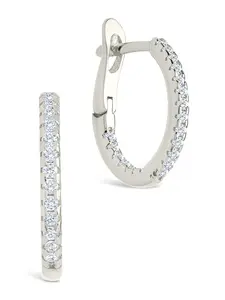 Sterling Silver Lilia CZ Infinity Hoops