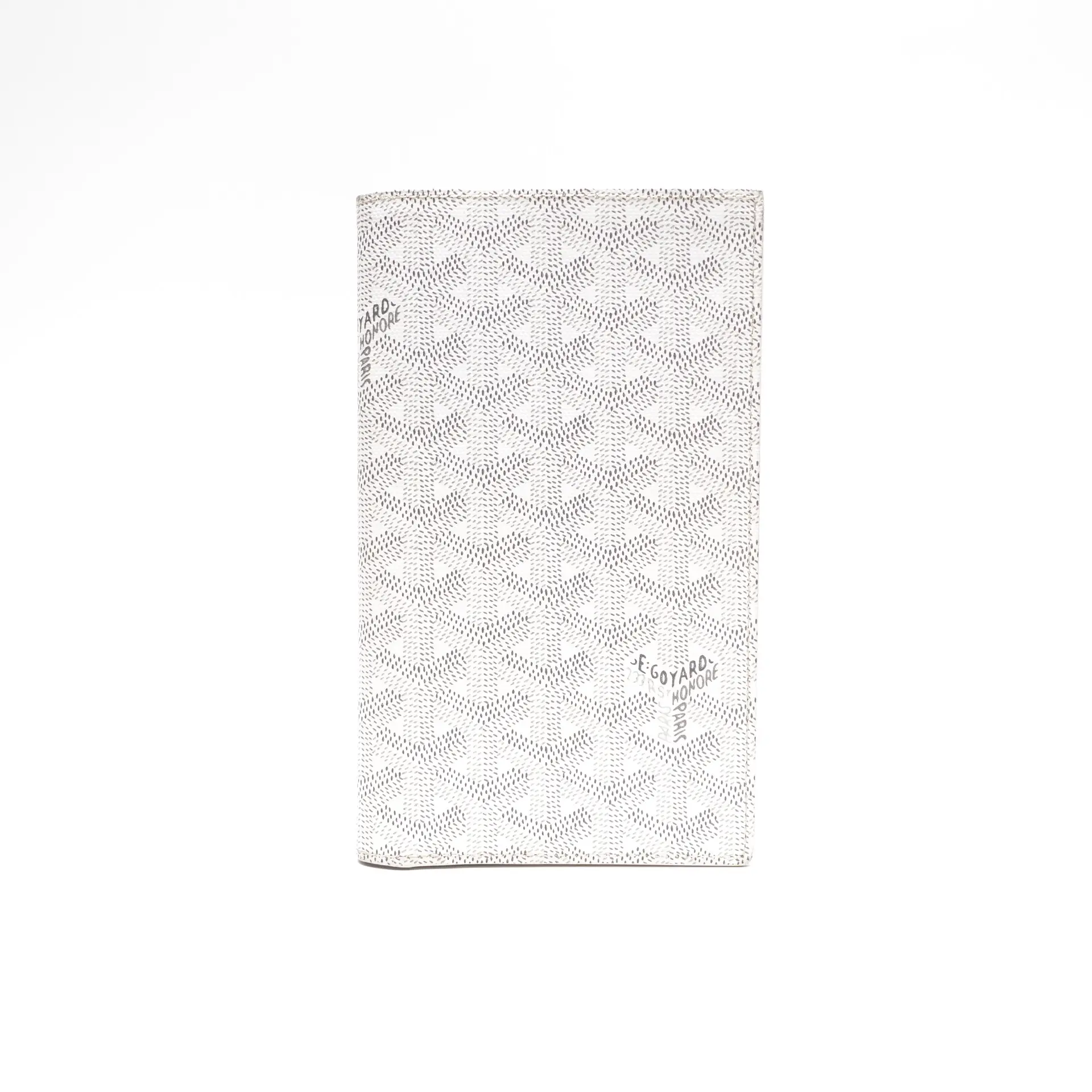 Pre-owned Goyard Coated Canvas Small Leather Goods Monogram White Wallet T10442091