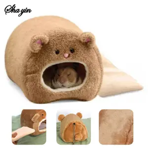 Cozy Small Pet Nest – Winter Warmth Fleece Bed for Hamsters, Rabbits & Squirrels