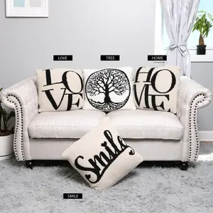 ComfyLuxe "Message" Pattern Luxury Soft Cushion Cover