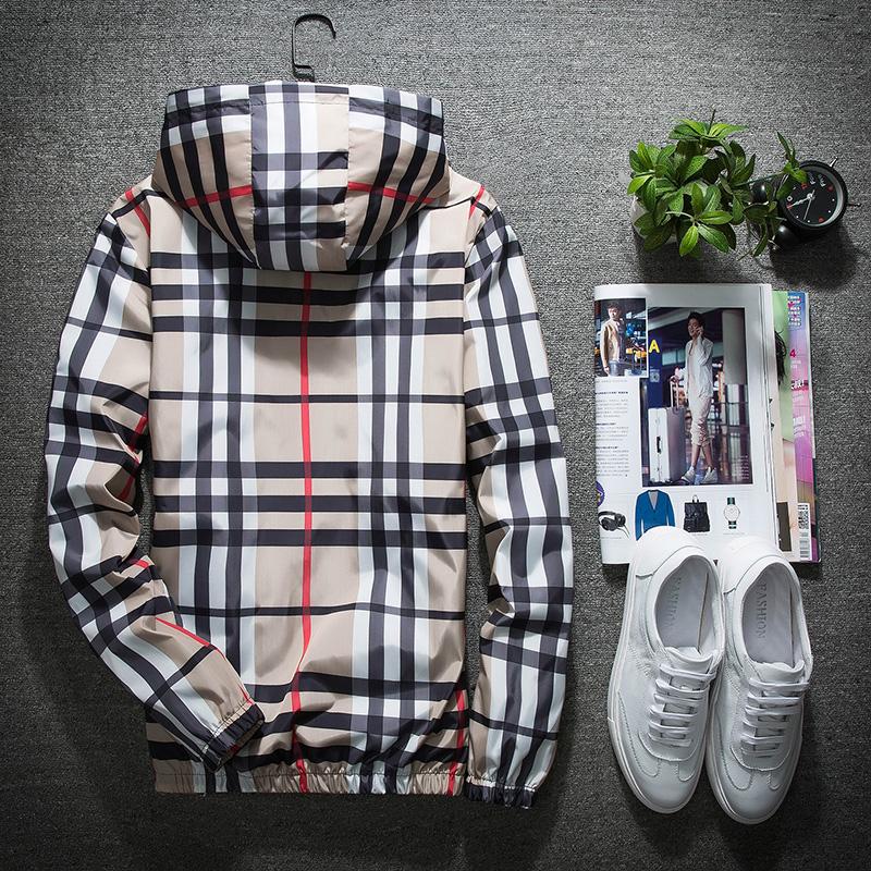 autumn fashion style Men’s Spring Summer Trendy Checkered Hooded Jacket | Daily Casual All-Match Outerwear