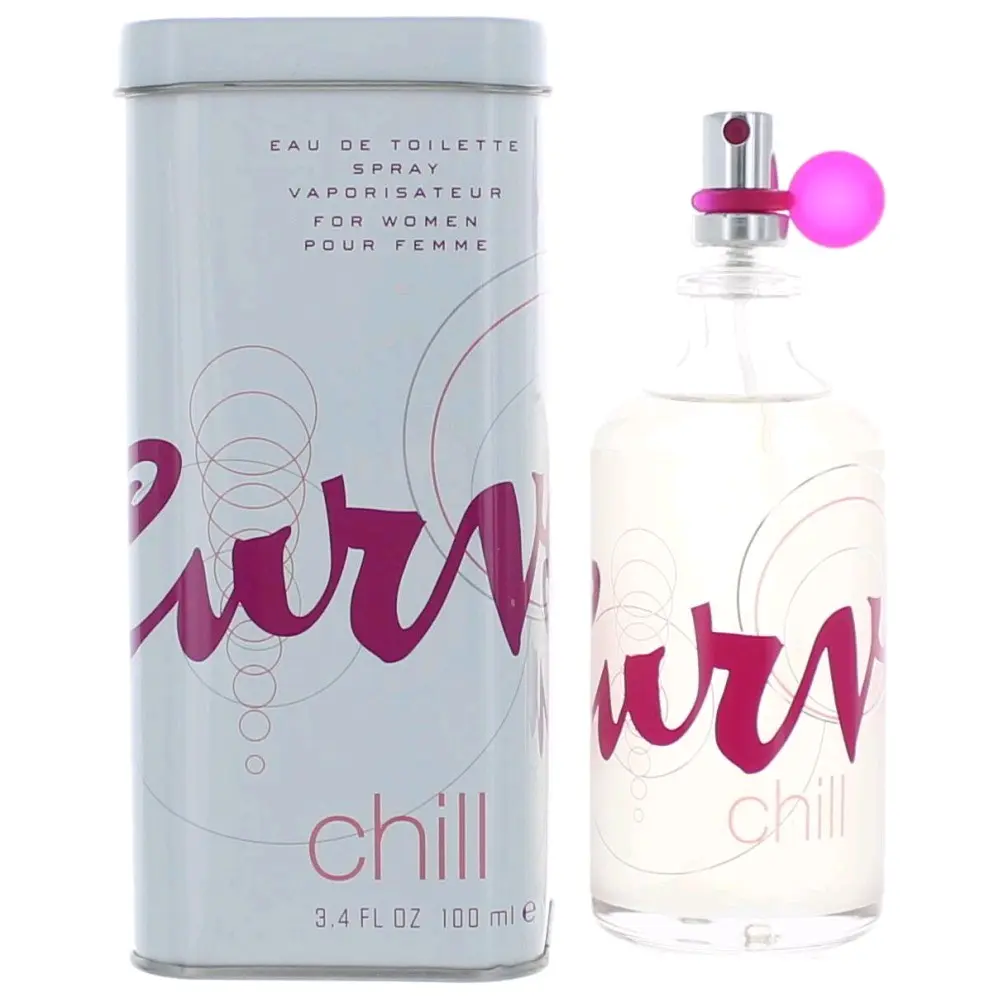 Curve Chill by Liz Claiborne, 3.4 oz EDT Spray for Women, Spray Bottle, Ginger, Cedar, Floral, Green Tea, 3.4 Fl Oz, Female Wear, Lemon, Musk