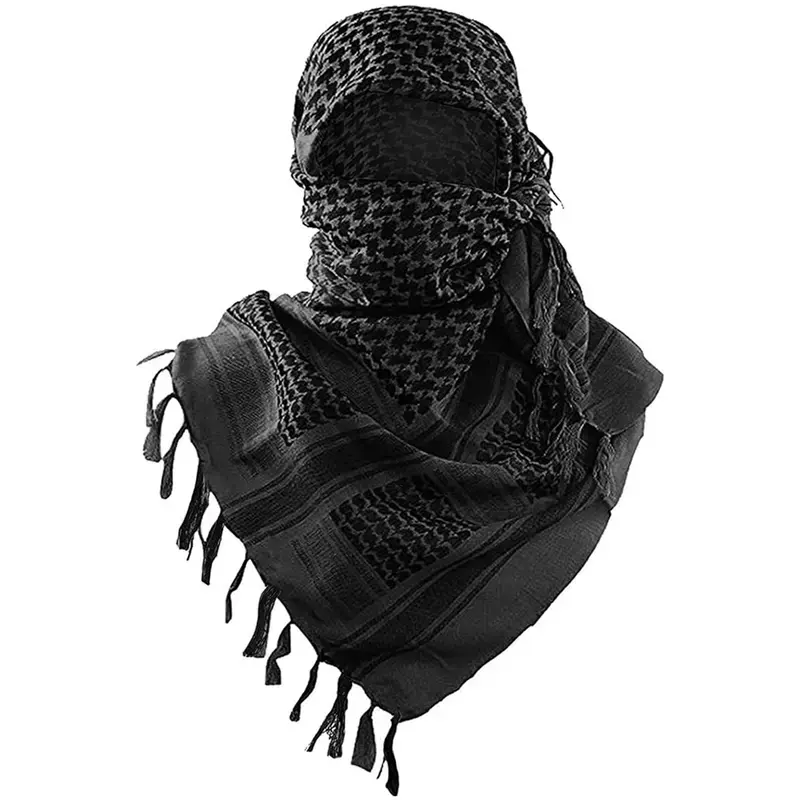 Military Shemagh Tactical Desert Scarf / Cotton Keffiyeh Scarf Wrap for Men And Women