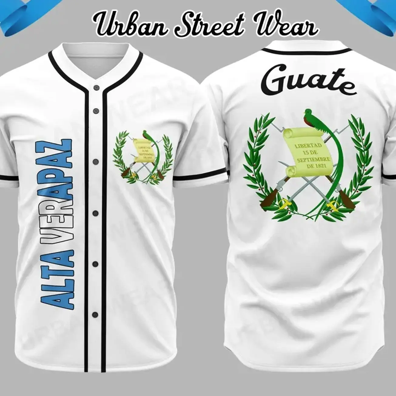 GUATEMALA States Baseball Jersey, Guatemala States, Unisex Wear, Baseball jersey GFR