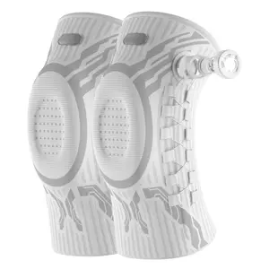 Smart Adjustable Knee Brace with Compression Knob Micro-Adjustable Joint Support for Meniscus Tear Sports Recovery Daily Wear Breathable Wrap Protective Gear for Fitness Running and Hiking