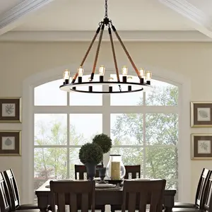 Modway Encircle Chandelier in Brown
