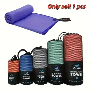High Absorbent Quick-Dry Microfiber Travel Sports Towel, Lightweight Mesh Bag Included, Ideal for Camping Hiking Yoga Golf Beach, Quick Drying Towel