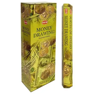 HEM Money Drawing Incense Sticks Natural Scent - Sorteo De Dinero Incienso