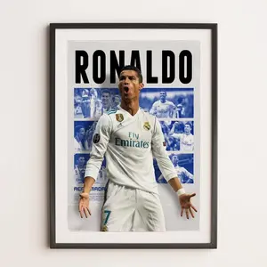 Cristiano Ronald, Sport Wall Art, Soccer Wall Art, Football Poster