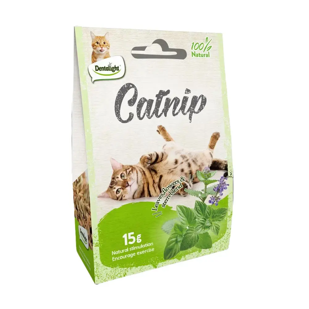 #DL-035 Dentalight - Catnip for Cats & Kittens, Leavest, Flower & Stem Blend, 100% Natura & Chemical Free, Non-Addictive, 15g/Pack