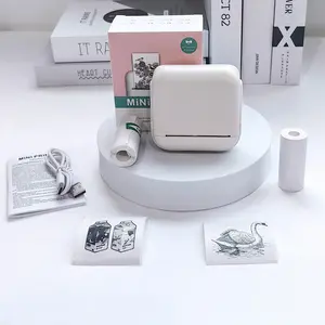 Portable Mini Printer Kit Includes a Thermal Paper Printer, Compatible with IOS And Android Devices, for Instant Printing. Making It Ideal for Creating Photo Tags, Memo Notes, Correcting Mistakes, And Labeling Anime Graphics