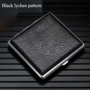 Ultra-Thin Flip Cigarette Case, Personalized Fashion Design, Moisture-Proof & Pressure Resistant, Portable Rubber Band Pack, Men's Accessory