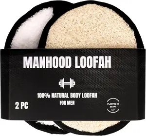 Men’s Exfoliating Shower Loofah – Natural Body Scrubber Pad for Deep Cleaning, Eco-Friendly Bath Sponge for Tough Skin, Durable Luffa for Men’s Skincare & Hygiene CraftsOfEgypt