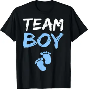 Team Boy Gender Reveal Baby Shower Shirt T-Shirt